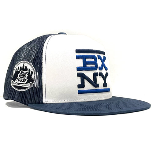 BXNY White Navy and Royal Trucker