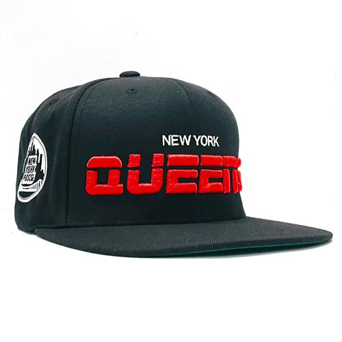 Queens Black and Red Snapback